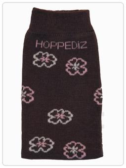 Hoppediz Beenwarmers Bruin/Rosa BIO Katoen