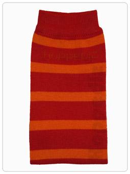 Hoppediz Beenwarmers Rood/Oranje BIO Katoen