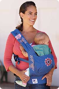 ERGO Baby Carrier Blue Starbust ORGANIC
