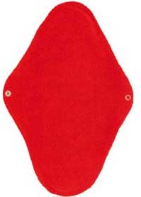 Popolini Wasbaar Maanverband Rood Set van 5 stuks ORGANIC