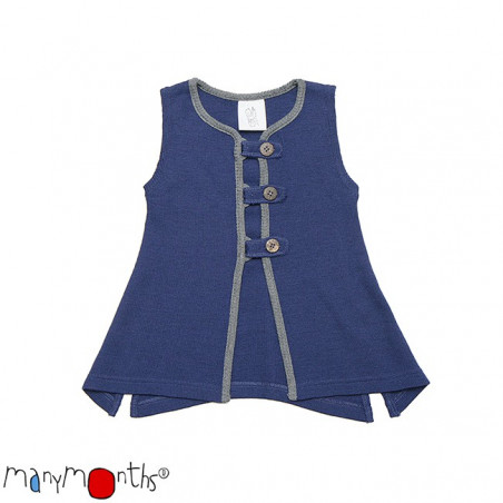 ManyMonths Wool Aquila Vest Silver Grey