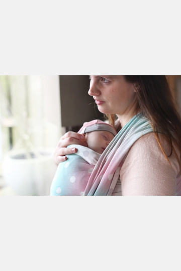 Yaro Dots Pastel Rainbow Ring Sling