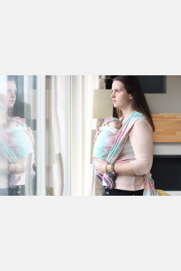 Yaro Dots Pastel Rainbow Ring Sling