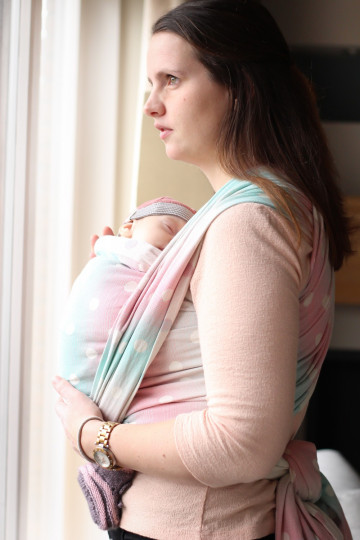 Yaro Dots Pastel Rainbow Ring Sling
