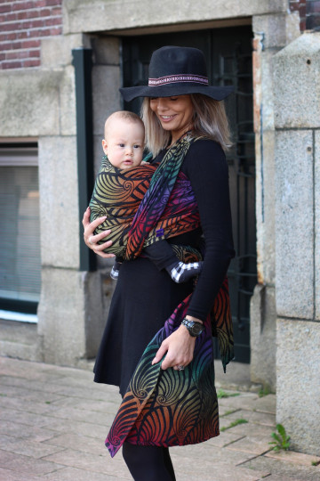 Yaro Dandy Black Autumn Rainbow Ring Sling