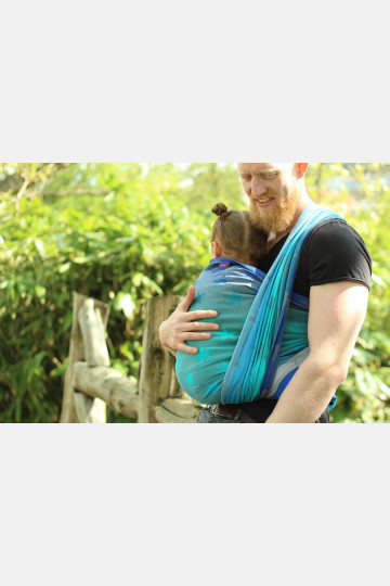 Yaro Stars Aqua Grad Grey Ring Sling