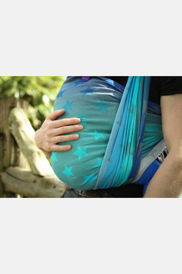 Yaro Stars Aqua Grad Grey Ring Sling