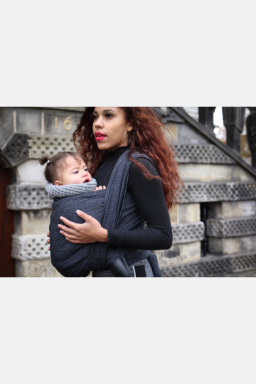 Yaro Jeans Grey Black Ring Sling