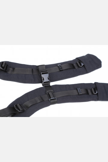 Yaro Flex Full Buckle Shoulder Straps Black