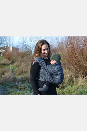 Yaro Pussycat Black Grey Ring Sling