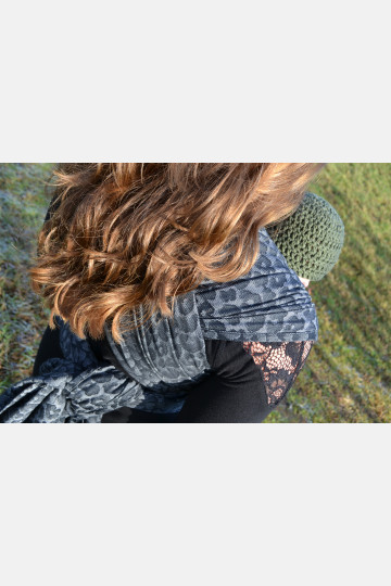 Yaro Pussycat Black Grey Ring Sling
