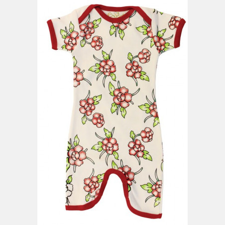 Jumpsuit Short Sleeve Flower