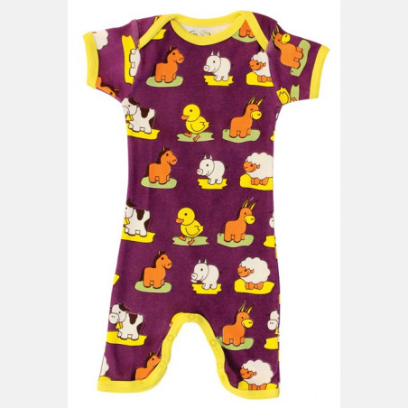 Jumpsuit Short Sleeve Animals