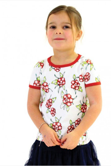 Shirt Short Sleeve Flowers