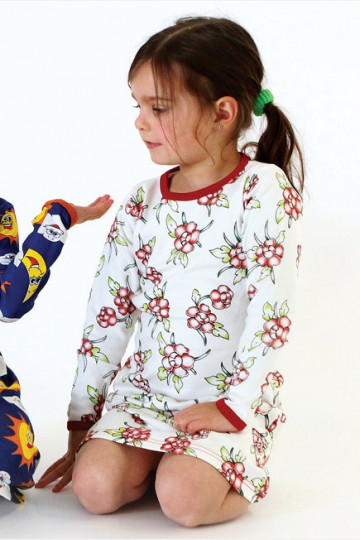 Dress Long Sleeve Flowers