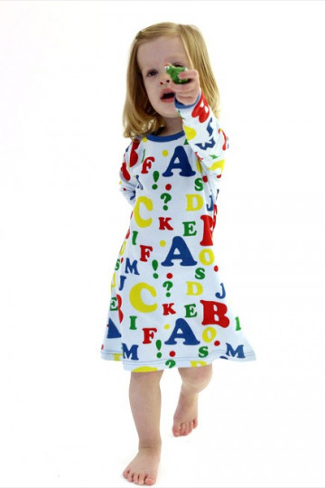 Dress Long Sleeve Letters