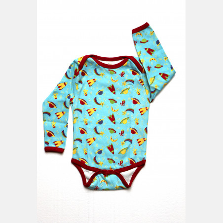 Biowolk Baby Body Long Sleeve Space