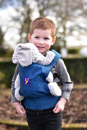 Yaro Doll Carrier Jeans Blue Black - Ergonomische Draagzak | Slingomama
