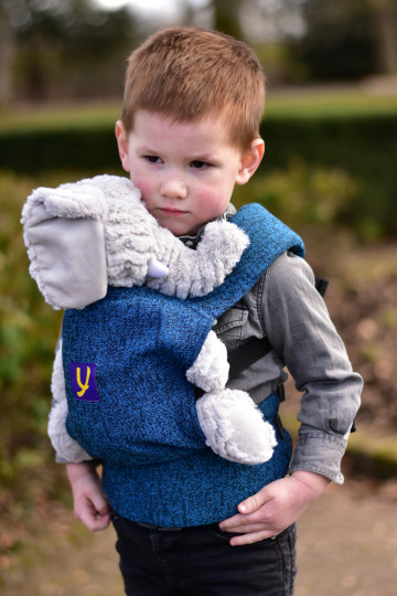 Yaro Doll Carrier Jeans Blue Black - Ergonomische Draagzak | Slingomama