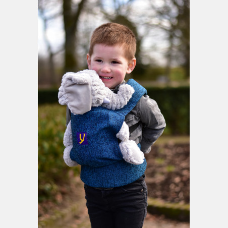 Yaro Doll Carrier Jeans Blue Black - Ergonomische Draagzak | Slingomama