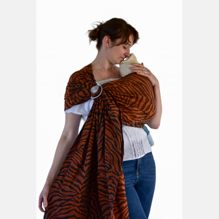 Yaro Tiger Black Orange Ring Sling