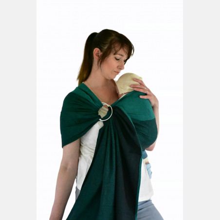 Yaro Newborn Emerald Black Ring Sling