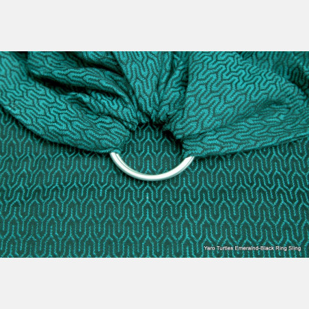 Yaro Turtle Emerald-Black Ring Sling