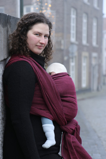 Yaro Waffles Black Pink Ring Sling