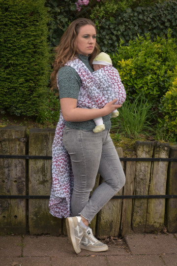 Yaro Pussycat Ultra Carnelian Rainbow Tencel Linen - Woven Baby Wrap