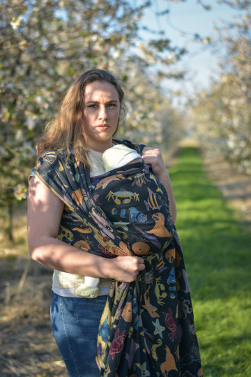 Yaro Seaworld Trio Black Yellow Red Blue Modal Seacell Ring Sling