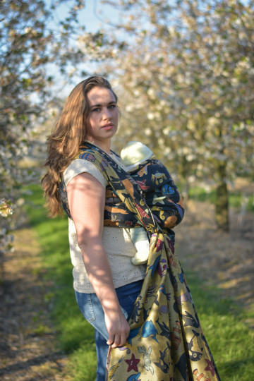 Yaro Seaworld Trio Black Yellow Red Blue Modal Seacell Ring Sling