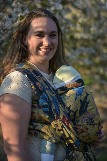 Yaro Seaworld Trio Black Yellow Red Blue Modal Seacell Ring Sling
