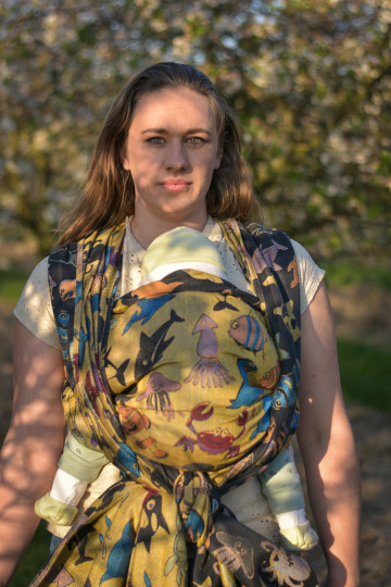 Yaro Seaworld Trio Black Yellow Red Blue Modal Seacell Ring Sling