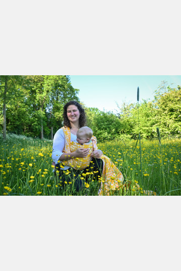 Yaro Petals Duo Yellow White Seacell Ring Sling | Slingomama