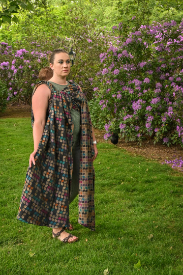 Yaro Petals Duo Black Camel Rainbow Wool Silk Seacell Ring Sling | Slingomama