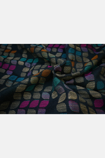 Yaro Petals Duo Black Camel Rainbow Wool Silk Seacell Ring Sling | Slingomama