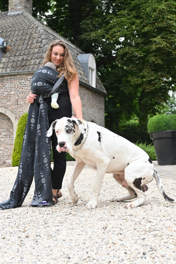 Yaro Luna Duo Black Grey Glam Ring Sling