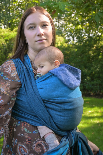 Yaro Newborn Blue Black Ring Sling