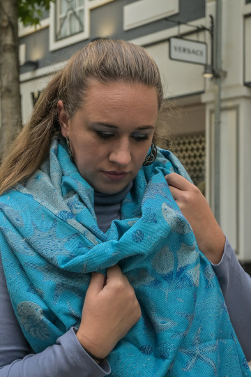 Yaro Starfish Duo Blue Grey Confetti Ring Sling