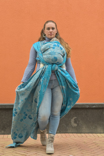 Yaro Starfish Duo Blue Grey Confetti Ring Sling
