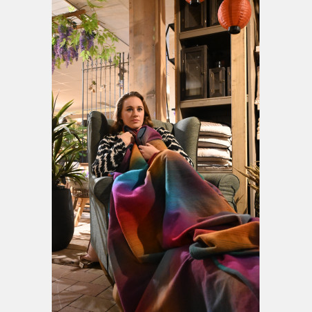 Yaro Blanket Multicolor Double Rainbow Wool - Woven Baby Wrap | Slingomama