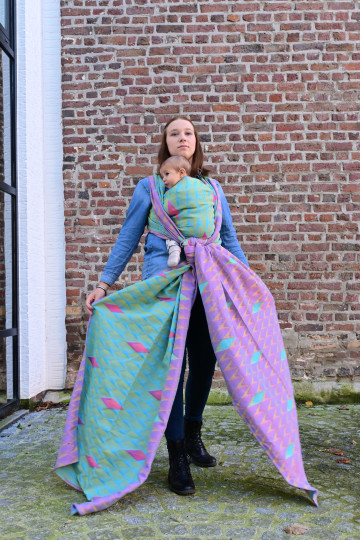 Yaro Kite Duo Yellow Blue Pink Wool