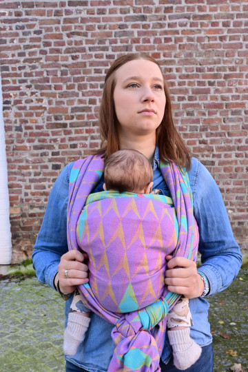 Yaro Kite Duo Yellow Blue Pink Wool