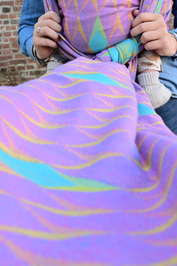 Yaro Kite Duo Yellow Blue Pink Wool