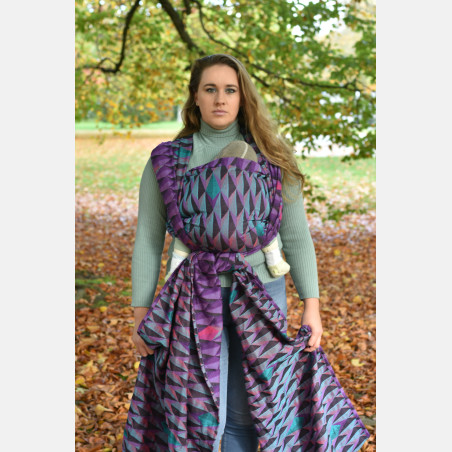 Yaro Kite Trinity Purple Turkis Tencel - Geweven Draagdoek