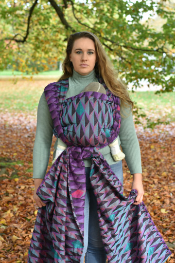 Yaro Kite Trinity Purple Turkis Tencel Ring Sling