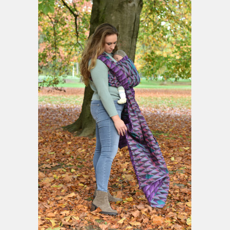 Yaro Kite Trinity Purple Turkis Tencel Ring Sling