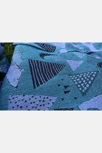 Yaro Mama Bear Duo Black Ice-Blue Wool Linen