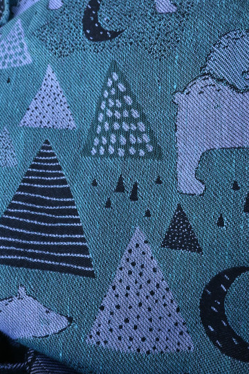Yaro Mama Bear Duo Black Ice-Blue Wool Linen
