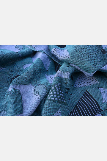 Yaro Mama Bear Duo Black Ice-Blue Wool Linen